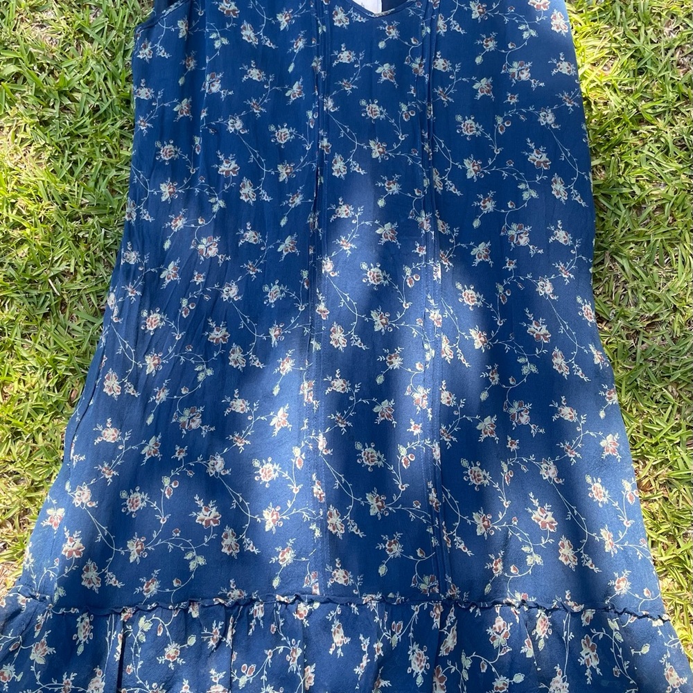 Abercrombie & fitch, size small, 33L sundress blue with flower print